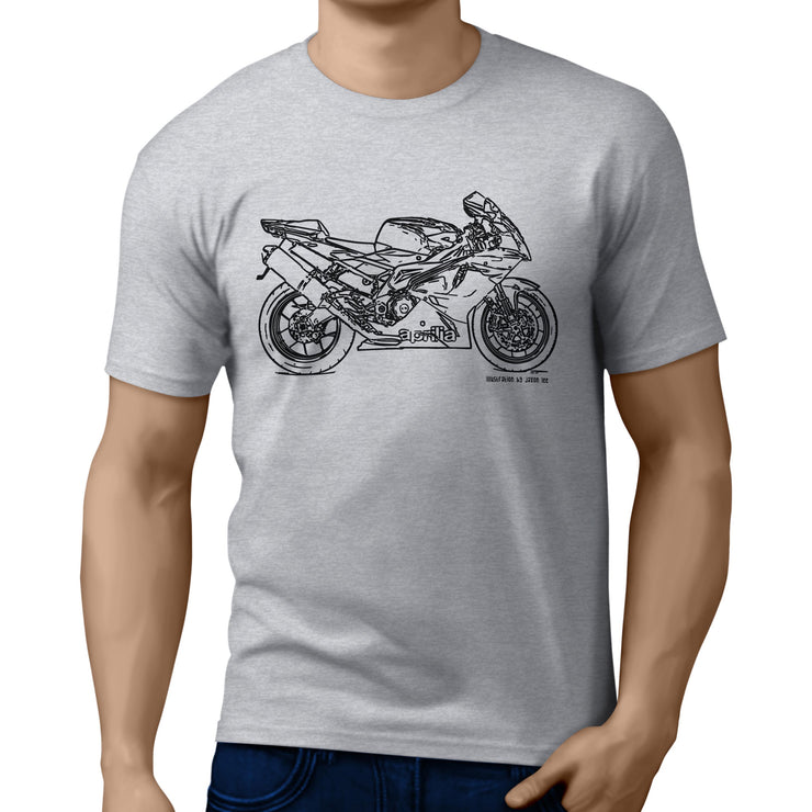 JL Illustration for a Aprilia RSV1000R Factory Motorbike fan T-shirt