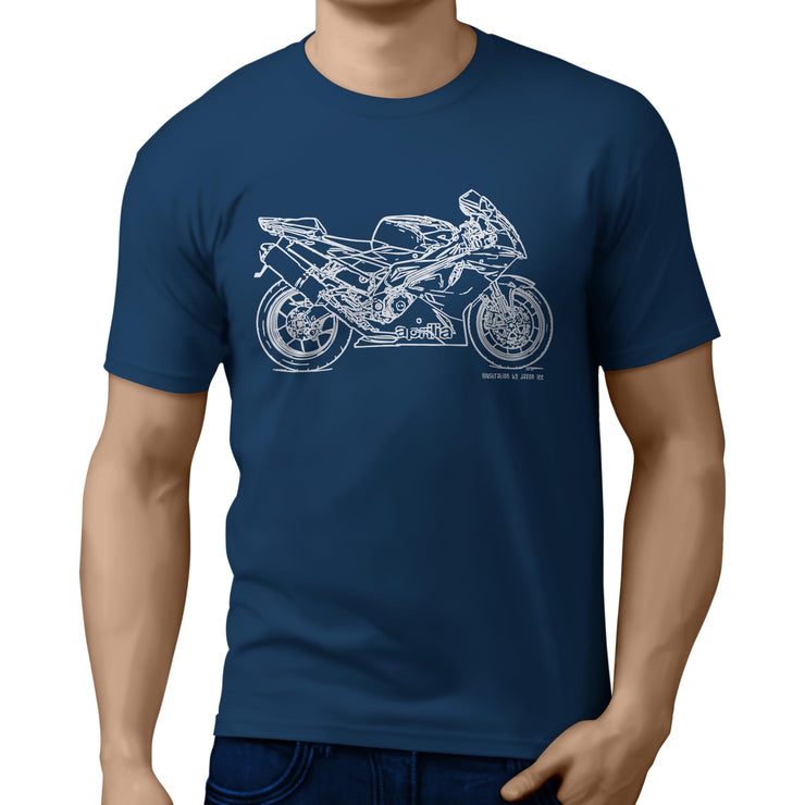 JL Illustration for a Aprilia RSV1000R Factory Motorbike fan T-shirt