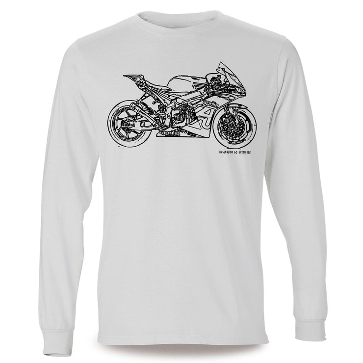 JL Illustration for a Aprilia RSV4 R FW GP3 Motorbike fan LS-Tshirt