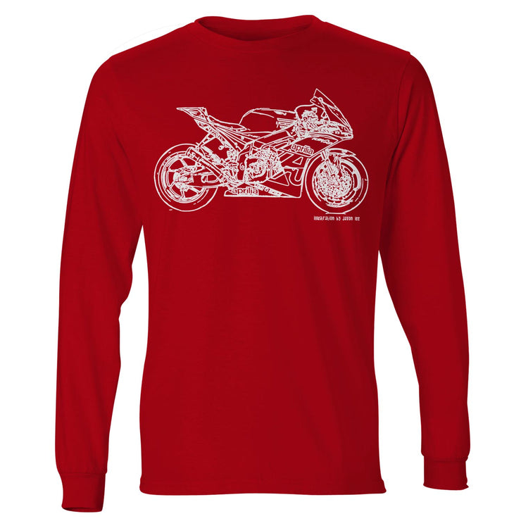 JL Illustration for a Aprilia RSV4 R FW GP3 Motorbike fan LS-Tshirt