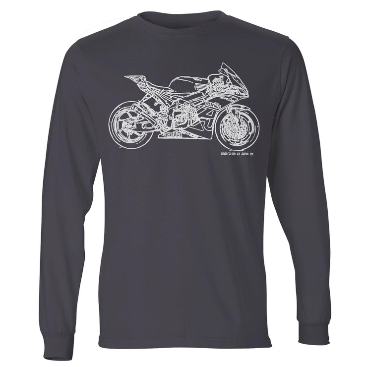 JL Illustration for a Aprilia RSV4 R FW GP3 Motorbike fan LS-Tshirt