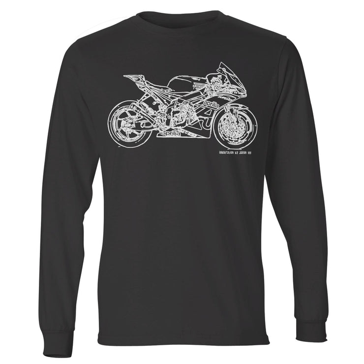 JL Illustration for a Aprilia RSV4 R FW GP3 Motorbike fan LS-Tshirt