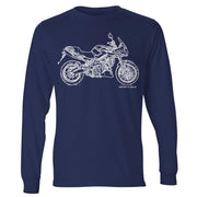 JL Illustration for a Aprilia Shiver 750GT Motorbike fan LS-Tshirt