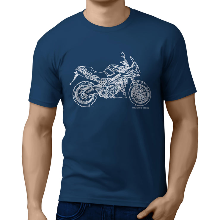 JL Illustration for a Aprilia Shiver 750GT Motorbike fan T-shirt