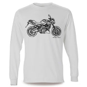 JL Illustration for a Aprilia Shiver 750 Motorbike fan LS-Tshirt