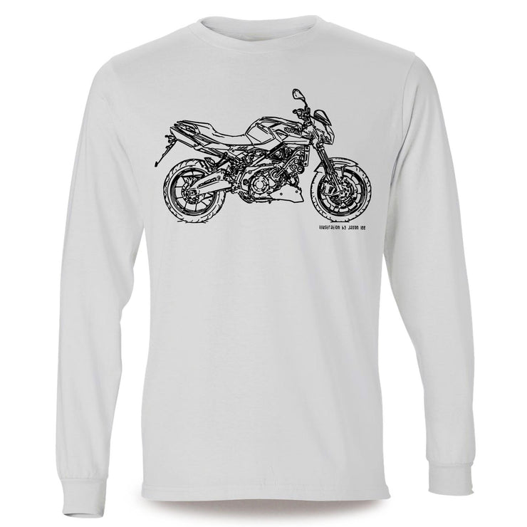 JL Illustration for a Aprilia Shiver 750 Motorbike fan LS-Tshirt