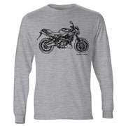 JL Illustration for a Aprilia Shiver 750 Motorbike fan LS-Tshirt