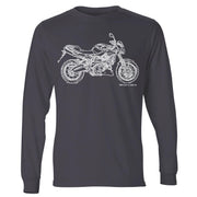 JL Illustration for a Aprilia Shiver 750 Motorbike fan LS-Tshirt