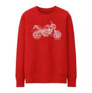 JL Illustration for a Aprilia Shiver 750 Motorbike fan Jumper