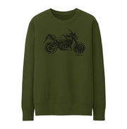 JL Illustration for a Aprilia Shiver 900 Motorbike fan Jumper