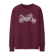 JL Illustration for a Aprilia Shiver 900 Motorbike fan Jumper