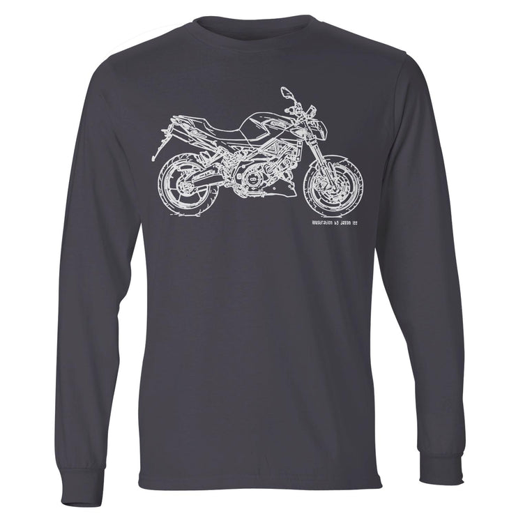 JL Illustration for a Aprilia Shiver 900 Motorbike fan LS-Tshirt