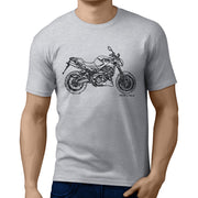 JL Illustration for a Aprilia Shiver 900 Motorbike fan T-shirt