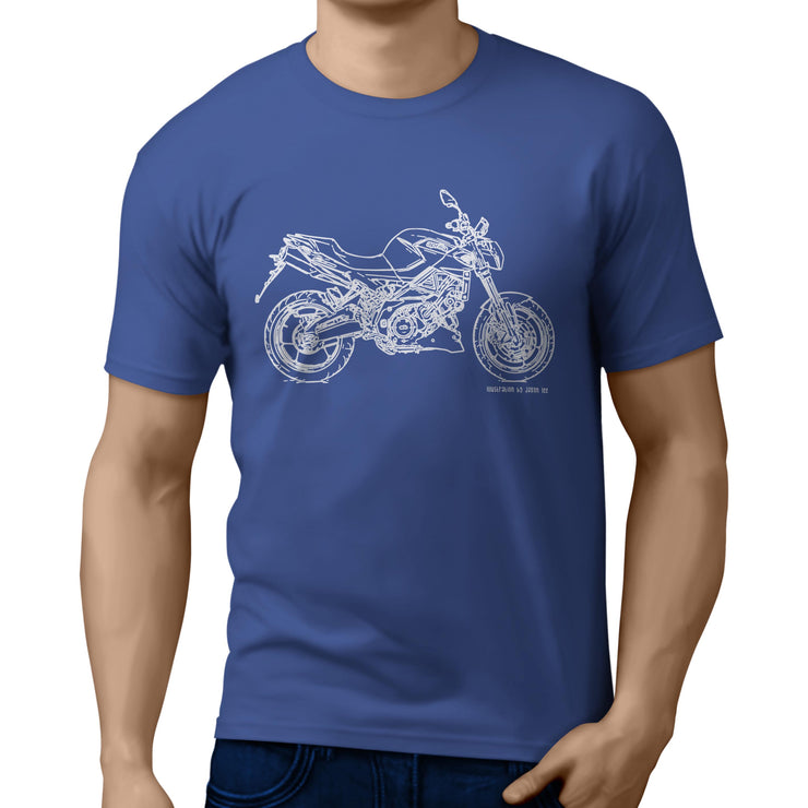 JL Illustration for a Aprilia Shiver 900 Motorbike fan T-shirt