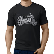 JL Illustration for a Aprilia Shiver 900 Motorbike fan T-shirt