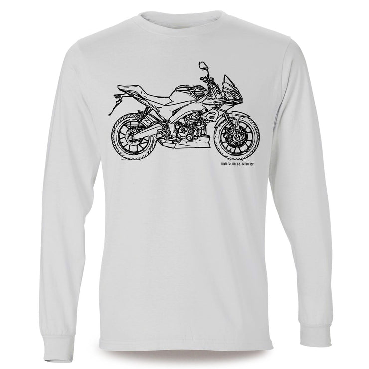 JL Illustration for a Aprilia Tuono 125 Motorbike fan LS-Tshirt