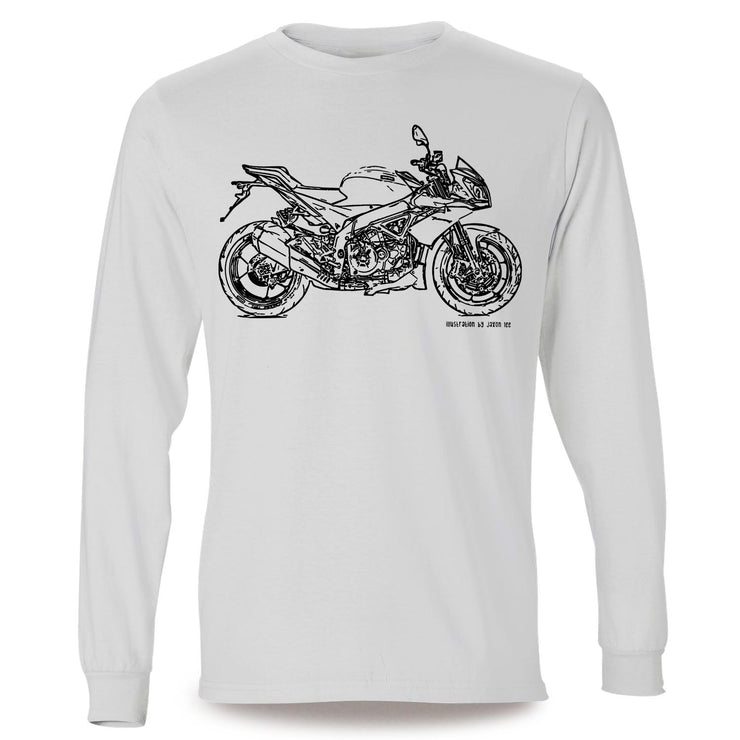 JL Illustration for a Aprilia Tuono V4 R APRC Motorbike fan LS-Tshirt