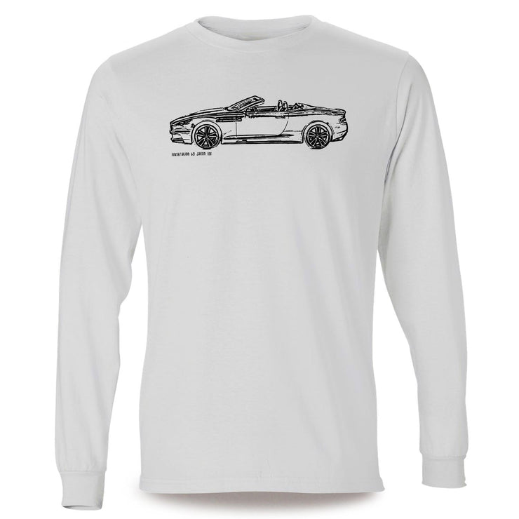 JL Illustration For A Aston Martin DBS Volante Motorcar Fan LS-Tshirt