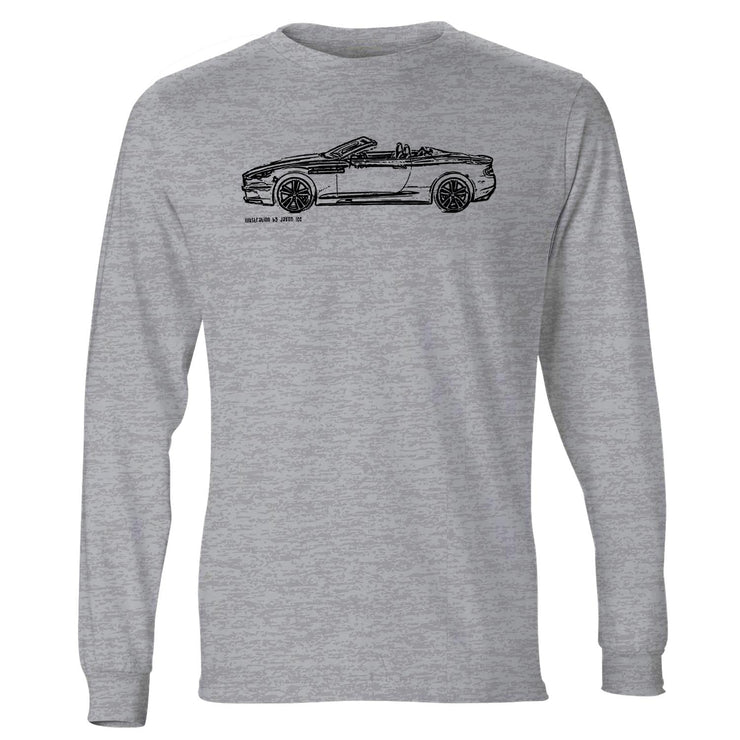 JL Illustration For A Aston Martin DBS Volante Motorcar Fan LS-Tshirt