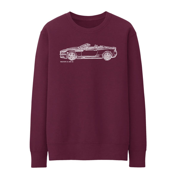 JL Illustration For A Aston Martin DBS Volante Motorcar Fan Jumper