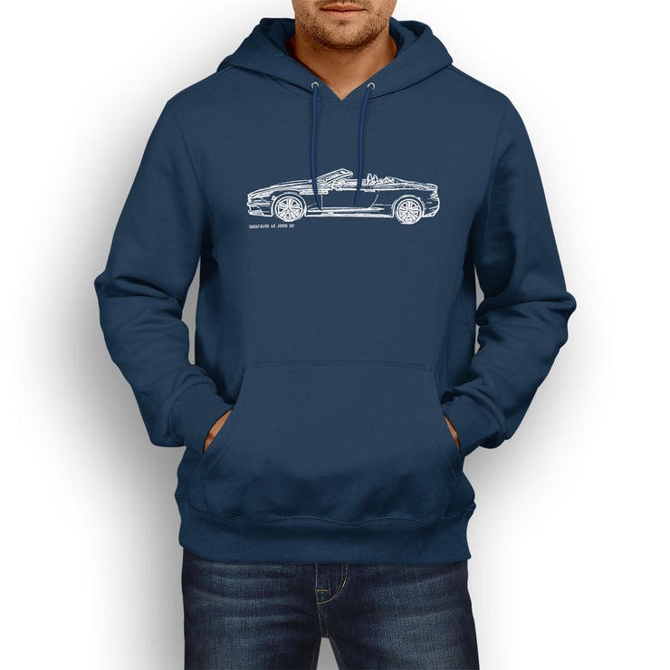 JL Illustration For A Aston Martin DBS Volante Motorcar Fan Hoodie