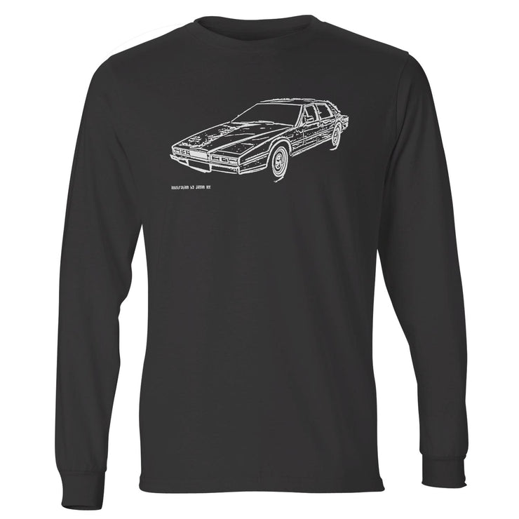 JL Illustration For A Aston Martin Lagonda Motorcar Fan LS-Tshirt