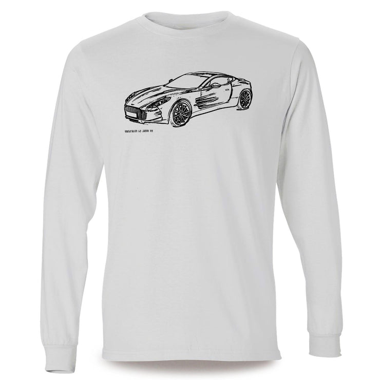 JL Illustration For A Aston Martin ONE-77 Motorcar Fan LS-Tshirt