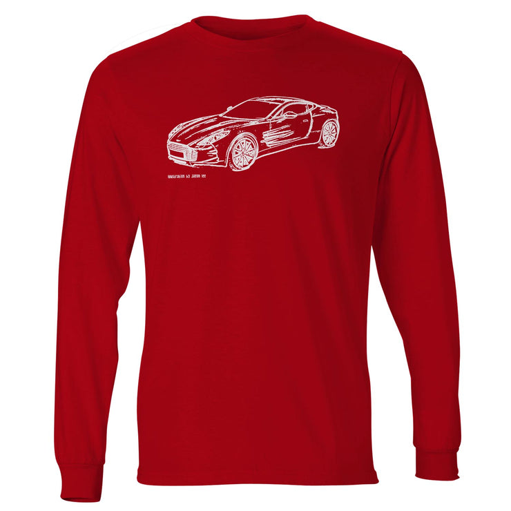 JL Illustration For A Aston Martin ONE-77 Motorcar Fan LS-Tshirt