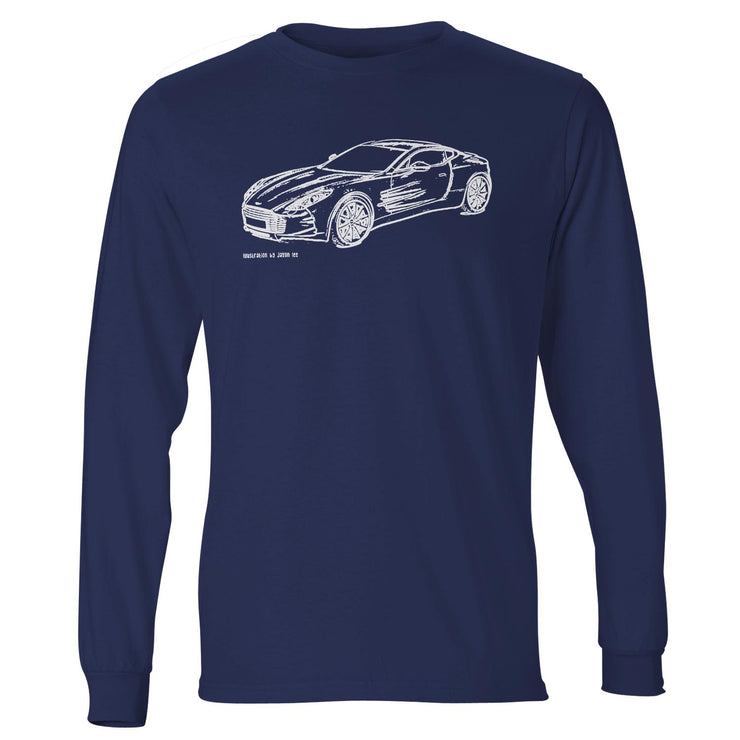 JL Illustration For A Aston Martin ONE-77 Motorcar Fan LS-Tshirt