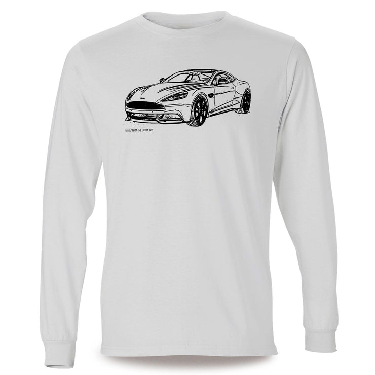JL Illustration For A Aston Martin Vanquish Motorcar Fan LS-Tshirt