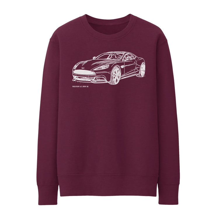 JL Illustration For A Aston Martin Vanquish Motorcar Fan Jumper