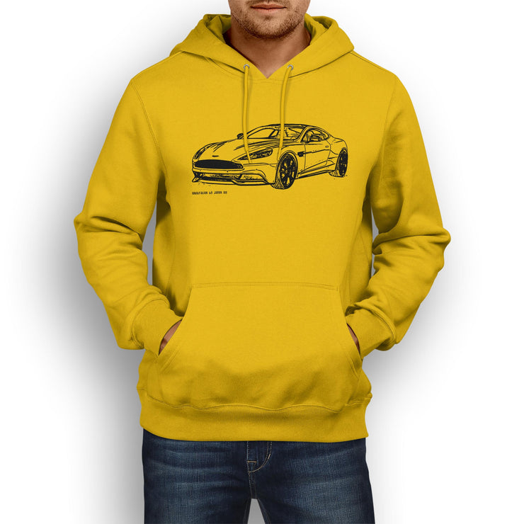 JL Illustration For A Aston Martin Vanquish Motorcar Fan Hoodie