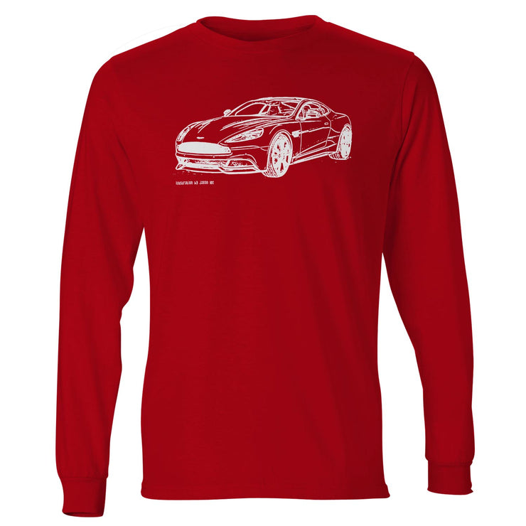 JL Illustration For A Aston Martin Vanquish Motorcar Fan LS-Tshirt