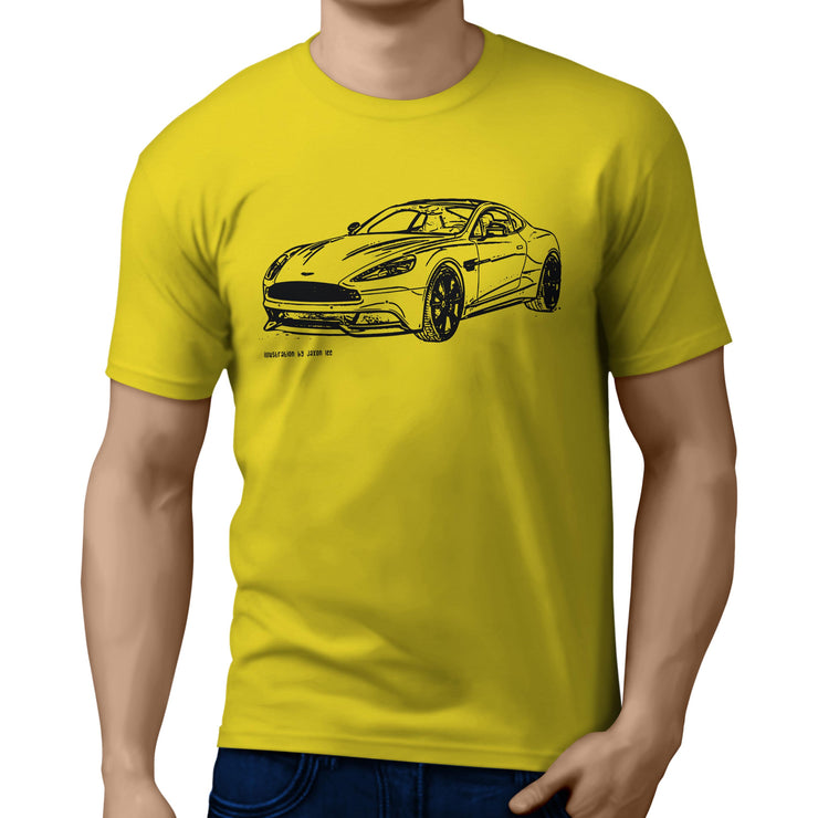 JL Illustration For A Aston Martin Vanquish Motorcar Fan T-shirt