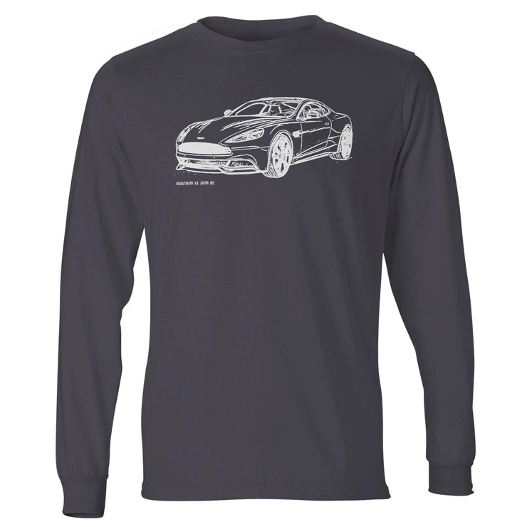 JL Illustration For A Aston Martin Vanquish Motorcar Fan LS-Tshirt
