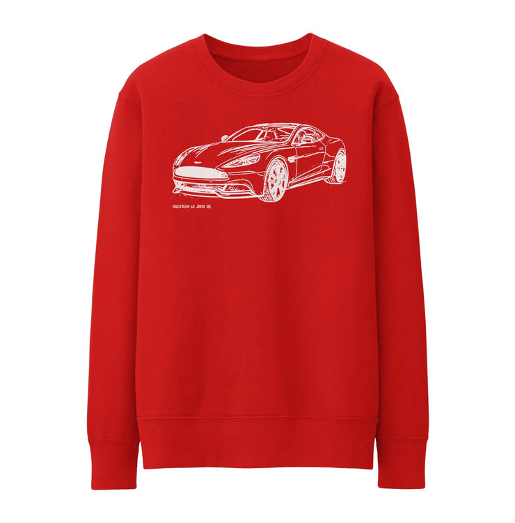 JL Illustration For A Aston Martin Vanquish Motorcar Fan Jumper