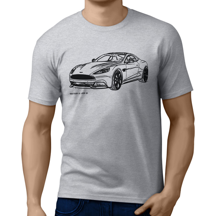 JL Illustration For A Aston Martin Vanquish Motorcar Fan T-shirt