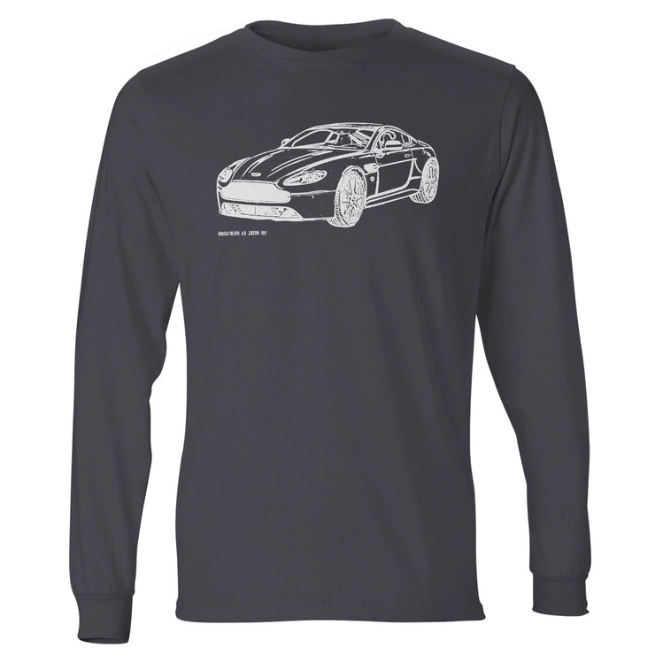 JL Illustration For A Aston Martin Vantage Motorcar Fan LS-Tshirt