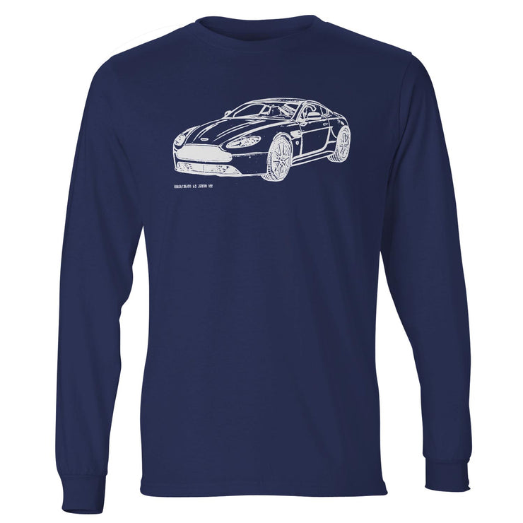 JL Illustration For A Aston Martin Vantage Motorcar Fan LS-Tshirt