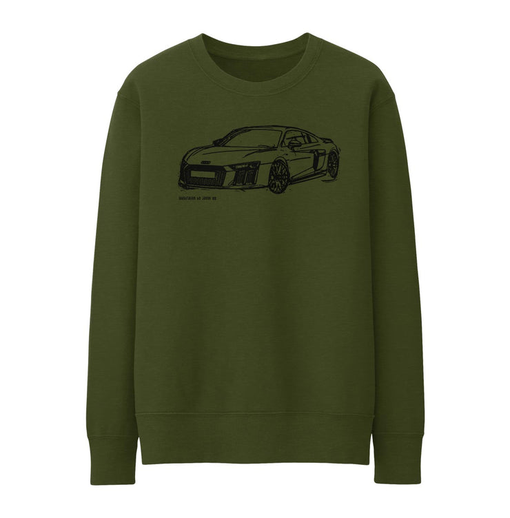 JL Illustration For A Audi R8 Motorcar Fan Jumper