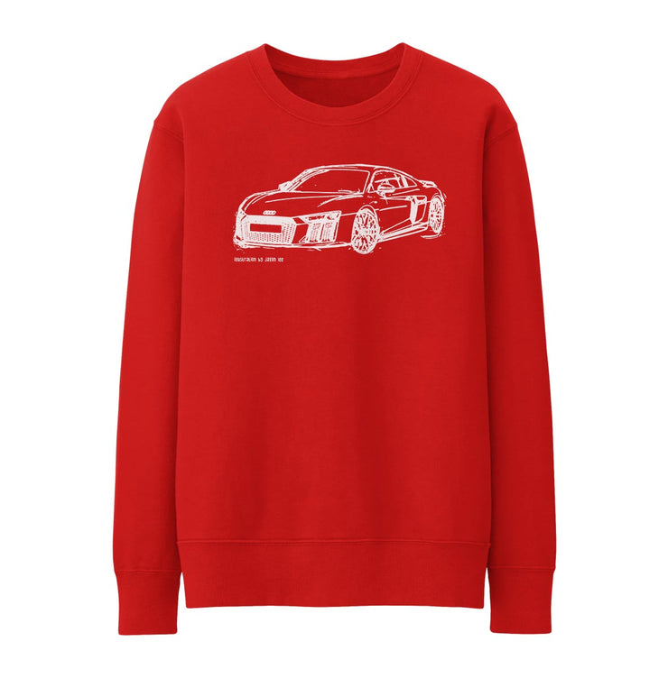 JL Illustration For A Audi R8 Motorcar Fan Jumper