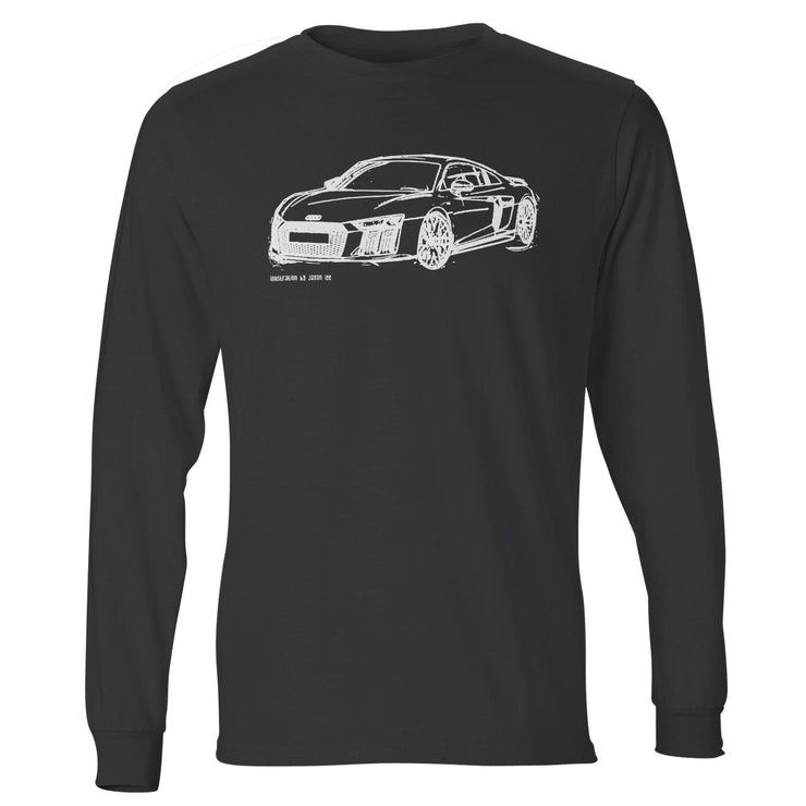 JL Illustration For A Audi R8 Motorcar Fan LS-Tshirt