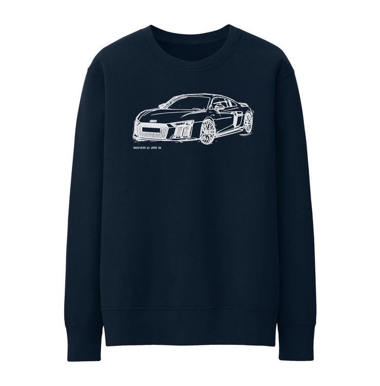 JL Illustration For A Audi R8 Motorcar Fan Jumper
