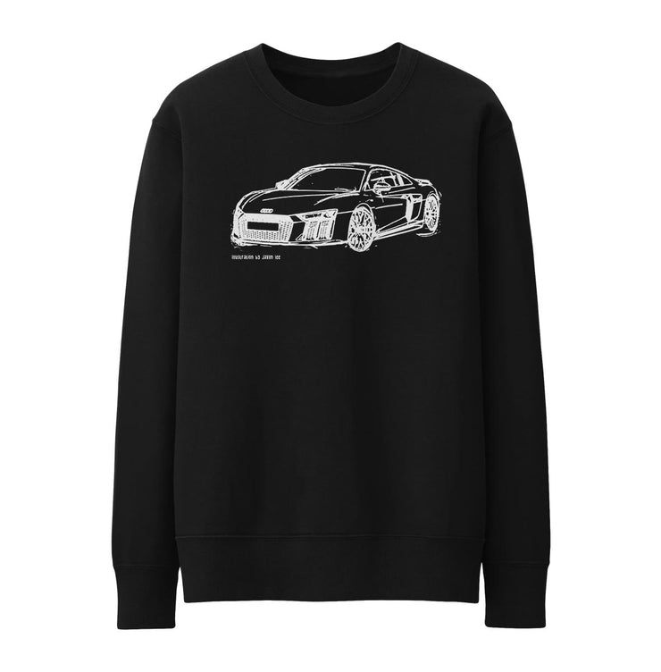 JL Illustration For A Audi R8 Motorcar Fan Jumper
