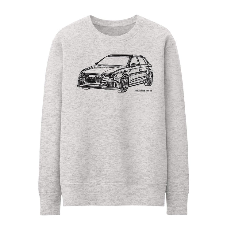 JL Illustration For A Audi RS3 Sportback Motorcar Fan Jumper