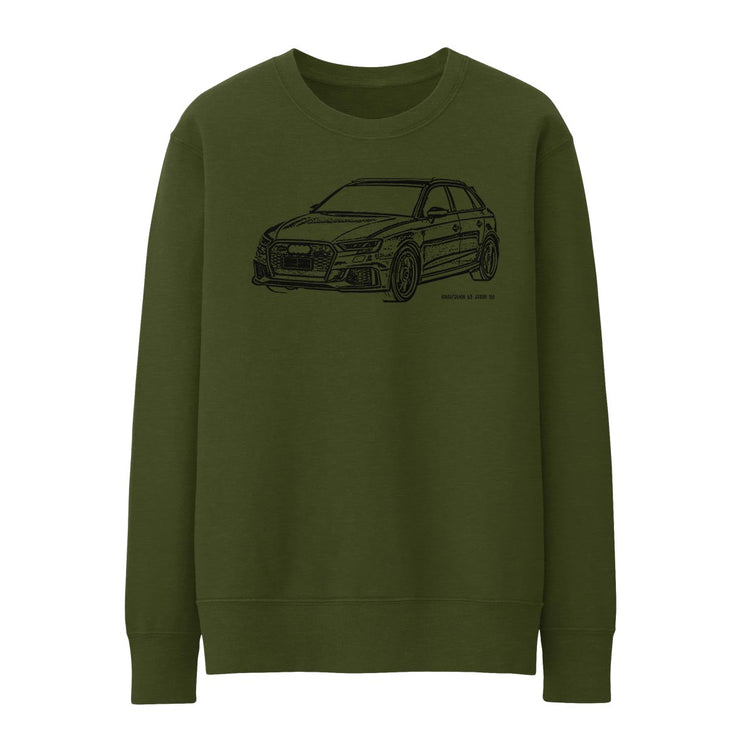 JL Illustration For A Audi RS3 Sportback Motorcar Fan Jumper