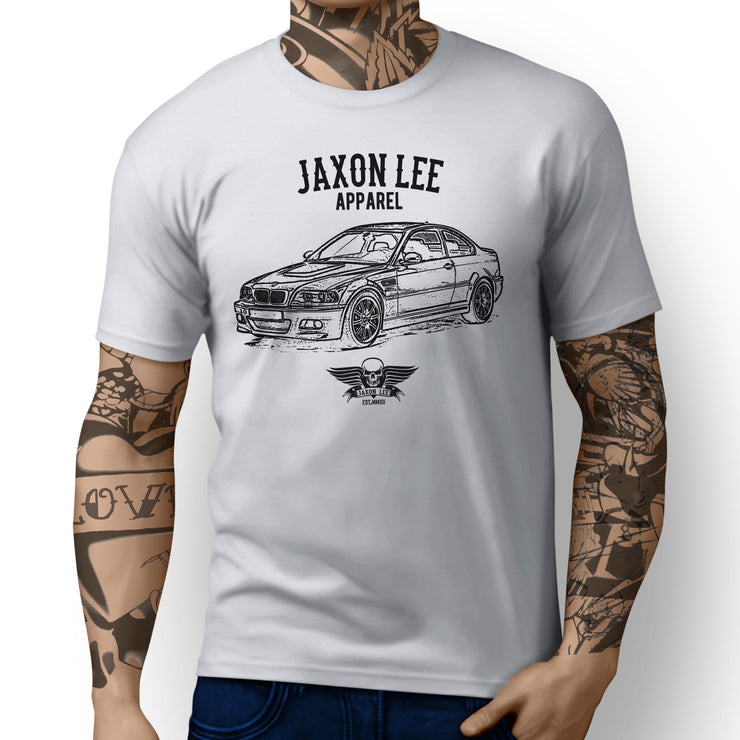 Jaxon Lee Illustration For A BMW E46 M3 Coupe Motorbike Fan T-shirt