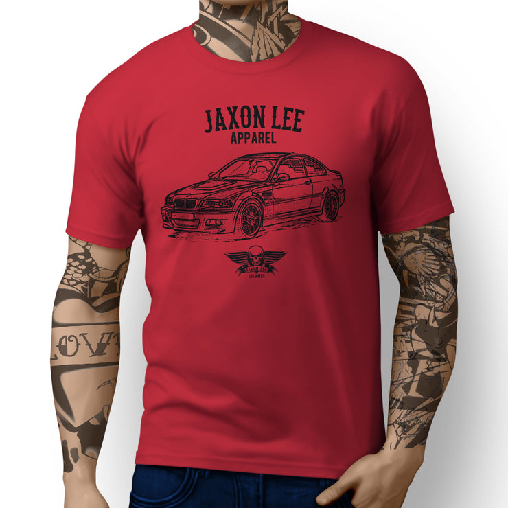 Jaxon Lee Illustration For A BMW E46 M3 Coupe Motorbike Fan T-shirt