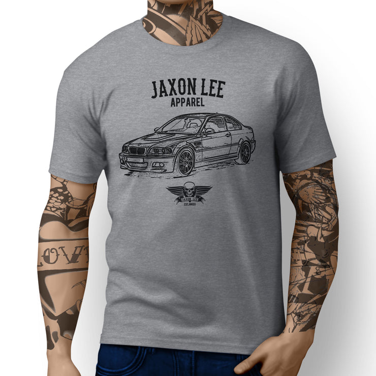 Jaxon Lee Illustration For A BMW E46 M3 Coupe Motorbike Fan T-shirt