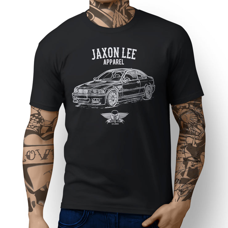 Jaxon Lee Illustration For A BMW E46 M3 Coupe Motorbike Fan T-shirt